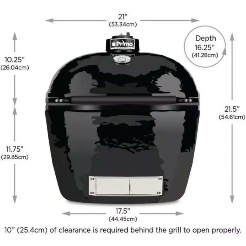 Primo Oval Junior 200 Ceramic Charcoal Grill