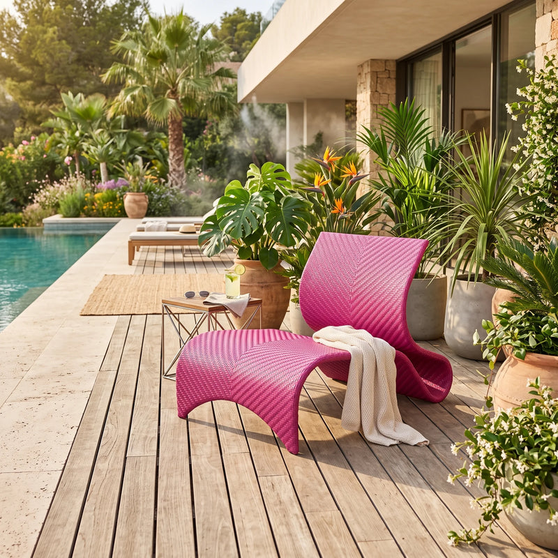 KANNOA Maui Leisure Chair - Ruby Fuschia