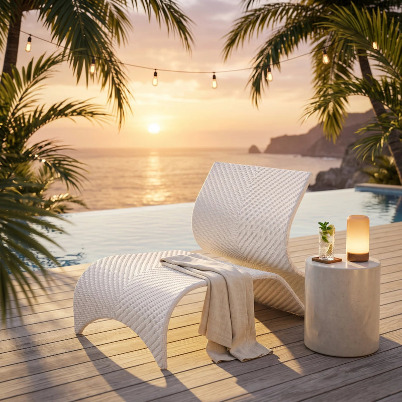 KANNOA Maui Leisure Chair - White
