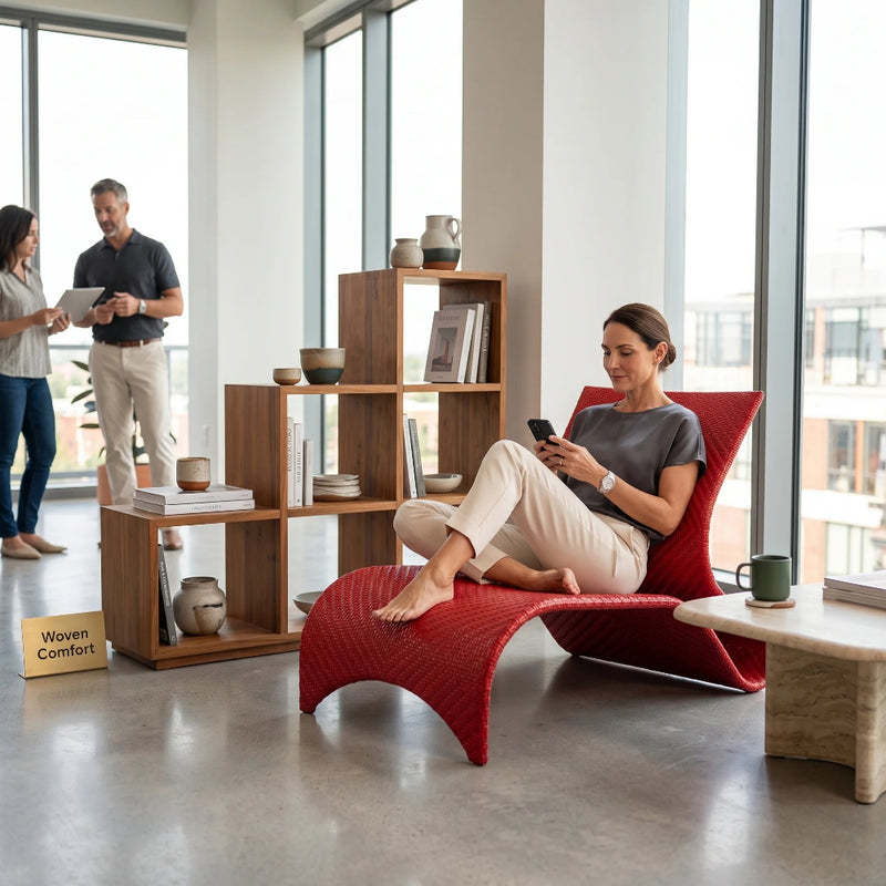 KANNOA Maui Leisure Chair - Ruby Red