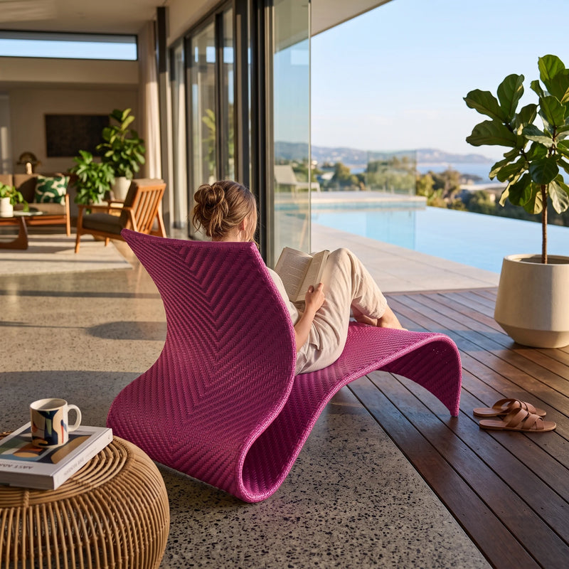 KANNOA Maui Leisure Chair - Ruby Fuschia