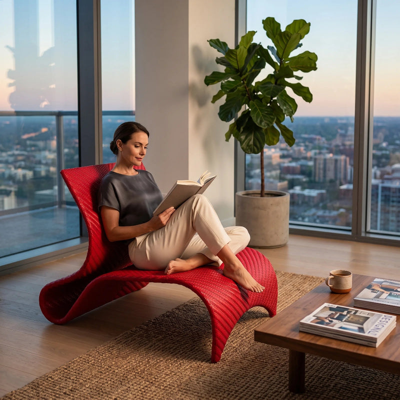KANNOA Maui Leisure Chair - Ruby Red