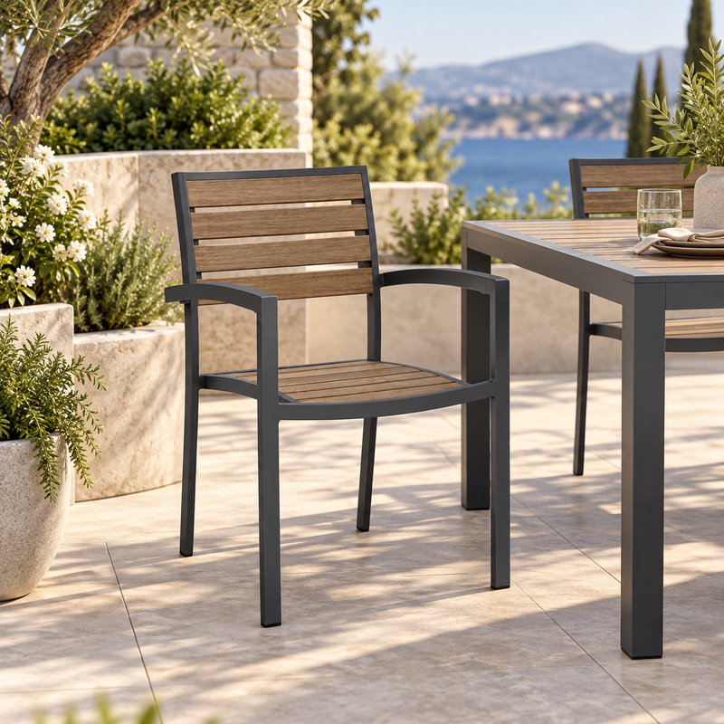 Kannoa Martinique Dining Chair with Arms