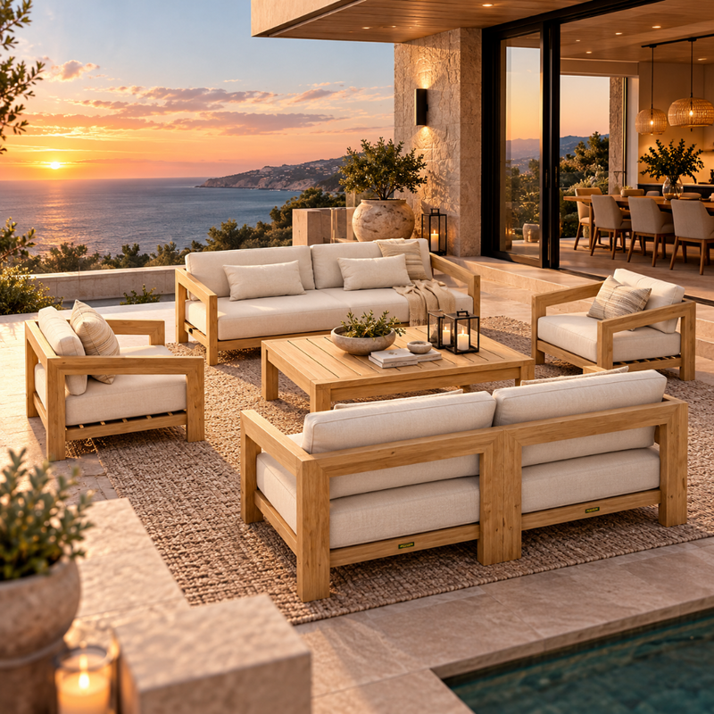 Anderson Teak SET-852 Smyrna Deep Seating Set