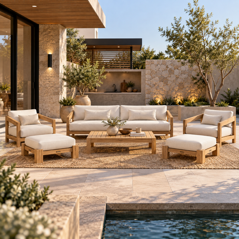 Anderson Teak SET-853 Smyrna Deep Seating Set
