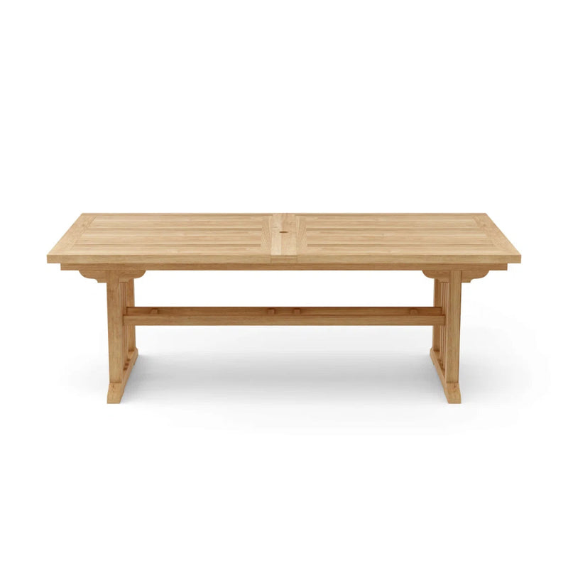 Anderson Teak Sahara 106" Rectangular Double Extension Dining Table