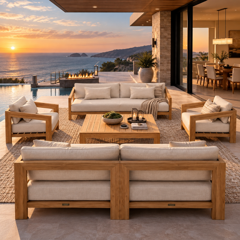 Anderson Teak SET-852 Smyrna Deep Seating Set