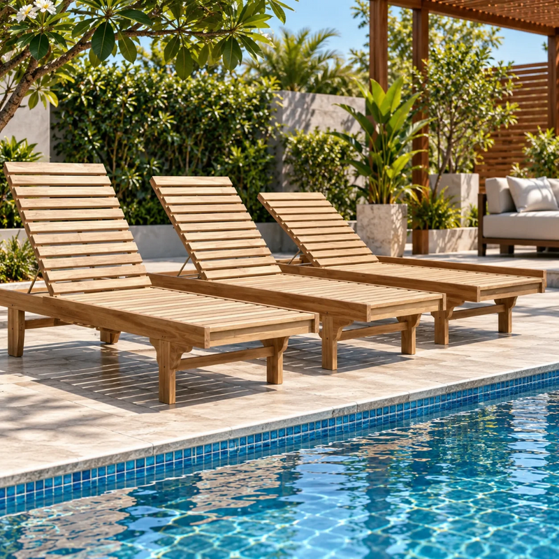 Anderson Teak Capri New Sun Lounger
