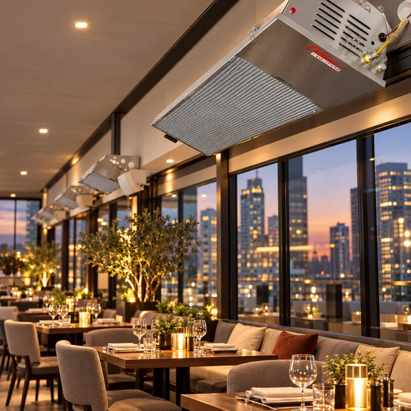 Calcana Wall Mounting 25° Tilt Stainless Steel 5' & 10' Heaters