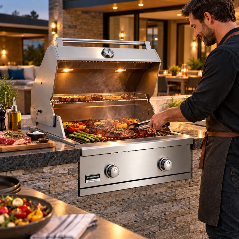 Broilmaster B-Series 25-Inch Stainless Steel Built-In Gas Grill