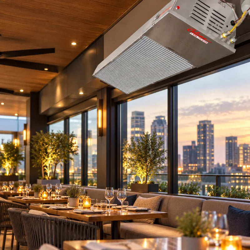 Calcana Wall Mounting 25° Tilt Stainless Steel 5' & 10' Heaters