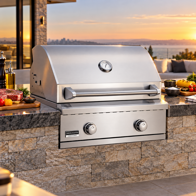 Broilmaster B-Series 25-Inch Stainless Steel Built-In Gas Grill