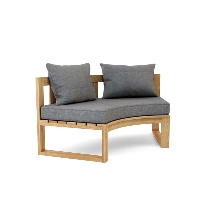 Anderson Teak Circular Modular 5-Piece Outdoor Sectional Sofa Set