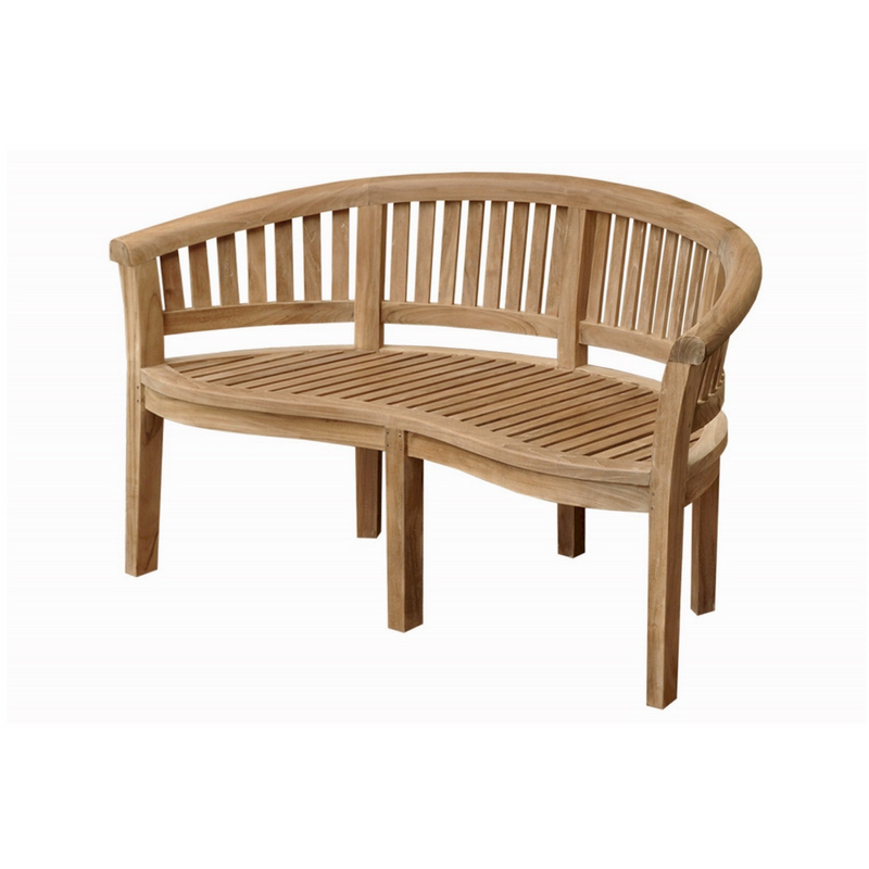 Anderson Teak Curve 3-Seater Extra Thick Bench