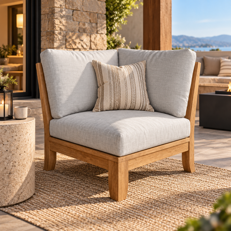 Anderson Teak Luxe Modular Deep Seating Collection 5-Piece Set
