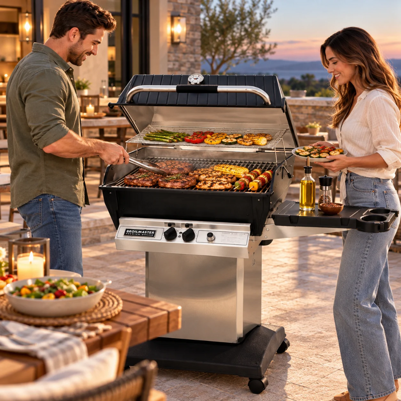 Broilmaster P3X Premium Gas Grill Cart Package