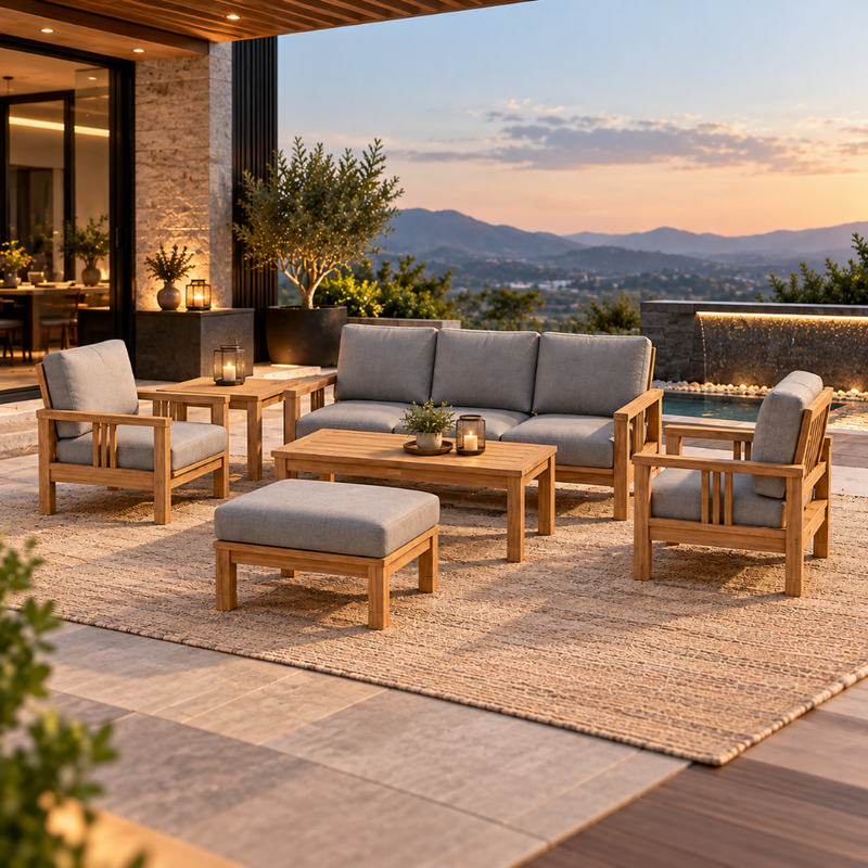 Anderson Teak SouthBay Deep Seating Collection 6-Piece Set (Set A)