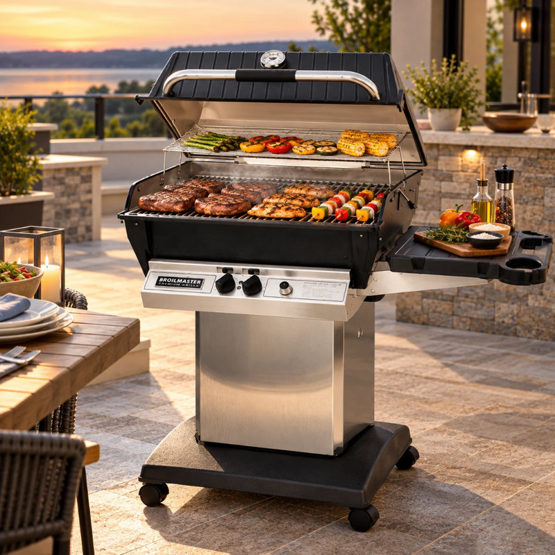 Broilmaster P3X Premium Gas Grill Cart Package