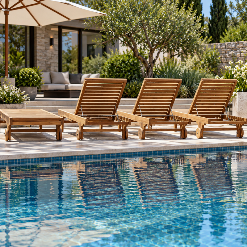 Anderson Teak Capri New Sun Lounger