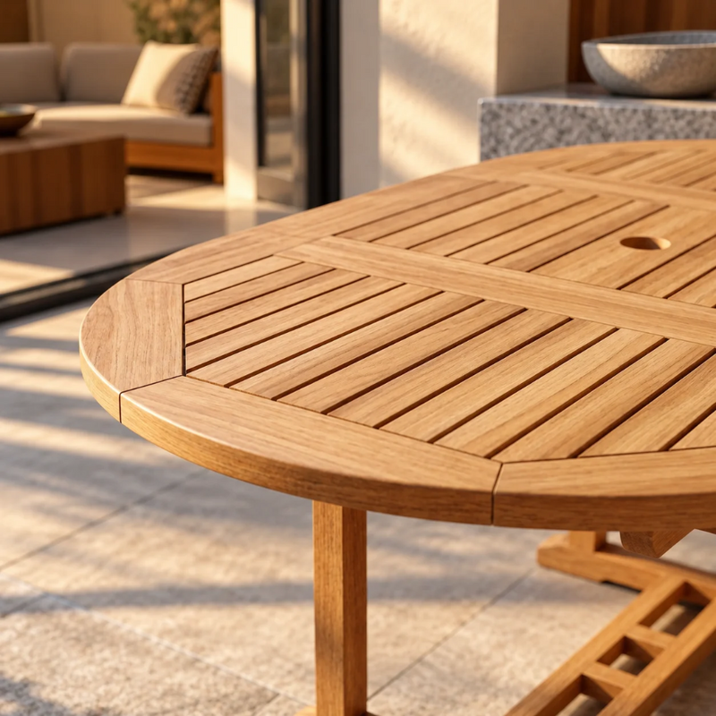 Anderson Teak Bahama 87" Oval Extension Table